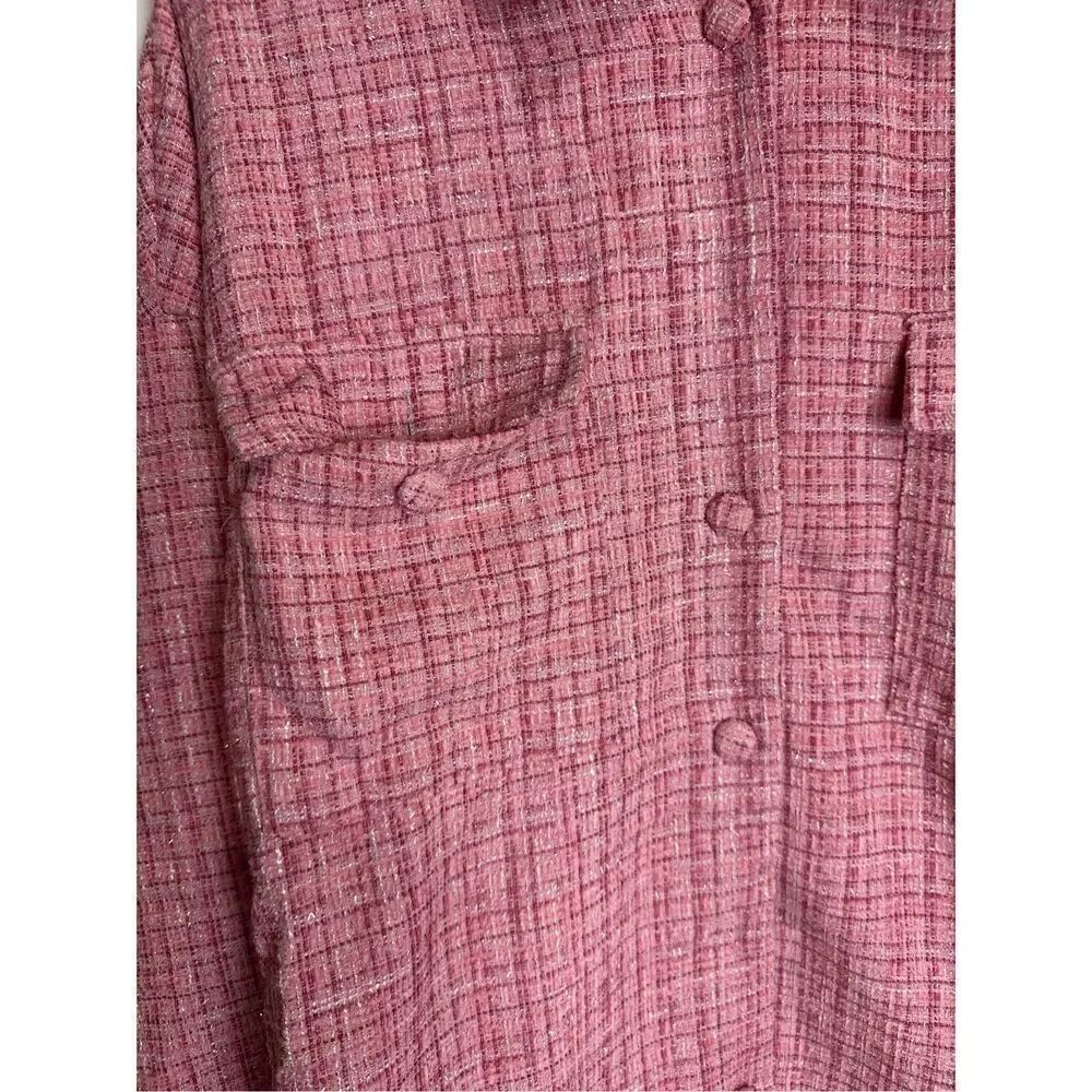 Rose Pink Tweed Short Set - Picture 6 of 10